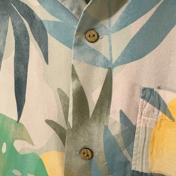 Roark Gonzo de Palmas Short Sleeve Button Down Shirt Small Colorful Cotton - Picture 8 of 14